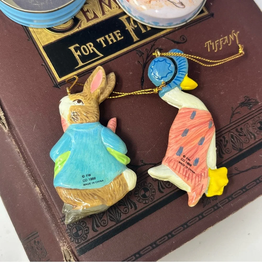 Schmid | Accents | 998 Schmid Beatrix Potter Tin Peter Rabbit Jemina ...
